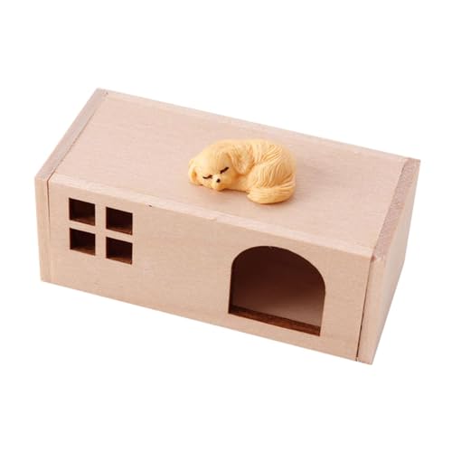 Oshhni Miniatur Haustier Haus Festival Dekoration Desktop Ornament Requisiten Mini Nette Haustier Figur, Hund Oshhni Miniatur Haustier Haus Festival Dekoration Desktop Ornament Requisiten Mini Nette Haustier Figur, Hund von Oshhni