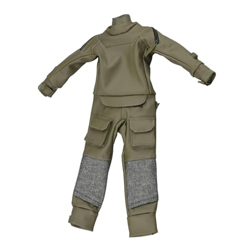 Oshhni Miniatur-Neoprenanzug im Maßstab 1:6, Mini-Bodysuit mit Langen Ärmeln, stilvolles Cosplay-Retro-Uniformmodell für 12-Zoll-Actionfiguren-Kostüm von Oshhni
