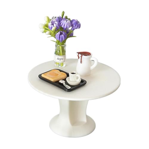 Oshhni Miniatur Puppenhaus Beistelltisch 1/12 für Ob11 Puppenhaus Blumen und Vase Rollenspiel Brot Miniatur Schreibtisch von Oshhni