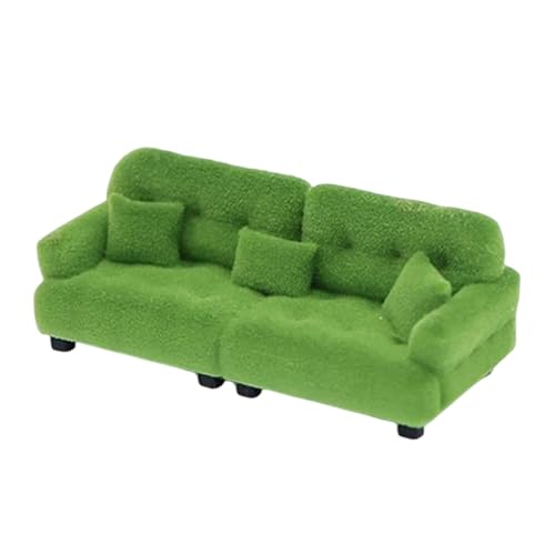 Oshhni Miniatur-Sofa, Mini-Möbel, künstliches Rollenspiel-Puppensofa mit Kissen, Miniatur-Spielzeugmodell, 1 30 Grün Oshhni Miniatur-Sofa, Mini-Möbel, künstliches Rollenspiel-Puppensofa mit Kissen, Miniatur-Spielzeugmodell, 1 30 Grün von Oshhni