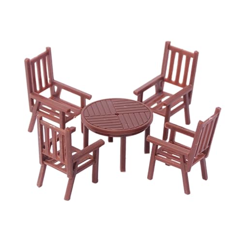 Oshhni Miniatur -Tischstuhl Set Möbelmodell Zugarchitekturmodell Mini Esstisch DIY -Projekte Layout Mikrolandschaft, 1 bis 50 Oshhni Miniatur -Tischstuhl Set Möbelmodell Zugarchitekturmodell Mini Esstisch DIY -Projekte Layout Mikrolandschaft, 1 bis 50 von Oshhni