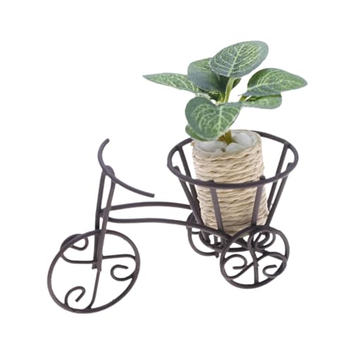 Oshhni Miniaturpuppenhaus Pflanzenzubehör Mini Künstliche Pflanze für Puppenhaus winziges falsches Grün Bonsai Ornament Kunsthandwerk von Oshhni