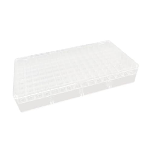 Oshhni Modell Hobbysammlung Gummi -Reifen -Aufbewahrungsbox klar vielseitiger Gebrauch Organisator Staubdicht für Jungen Kinder Erwachsene Sammler, 64 Raster von Oshhni