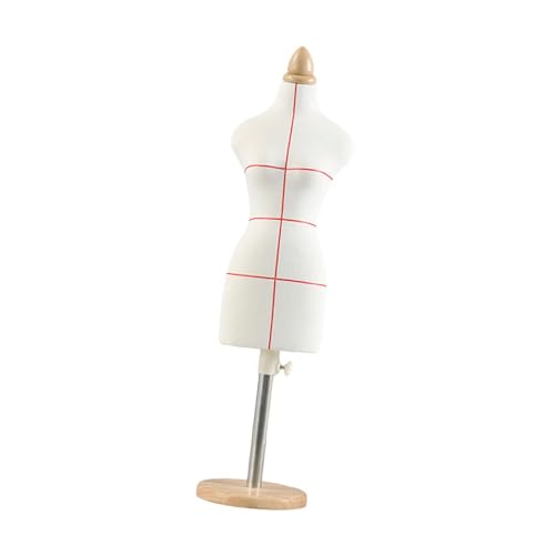 Oshhni Modellpuppe für Näharbeiten mit Sockel für Puppenhaus, 46 cm mit runder Basis von Oshhni