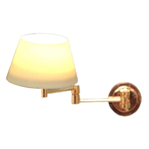 Oshhni Moderne Puppenhaus-Wandleuchte Miniatur-led-Beleuchtung Metall-Dekoration Wandlampe für Puppenstuben Deko, Style C von Oshhni