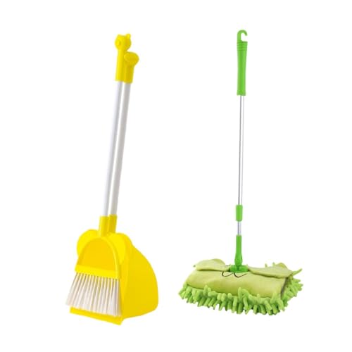 Oshhni Mopp und Schaufel für Kinder, Reinigungswerkzeuge für Erzieher, Grüner Mopp Oshhni Mopp und Schaufel für Kinder, Reinigungswerkzeuge für Erzieher, Grüner Mopp von Oshhni