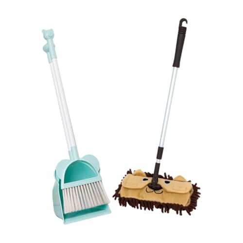 Oshhni Mopp und Schaufel für Kinder, Reinigungswerkzeuge für Erzieher, brauner Mopp Oshhni Mopp und Schaufel für Kinder, Reinigungswerkzeuge für Erzieher, brauner Mopp von Oshhni
