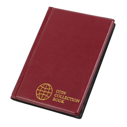 Oshhni Münzsammlungsseite, Lagerhülle Organizer, Binder Penny Pocket für Sammler, Quartiere, Münze, Pennies, Stempel, Rot Oshhni Münzsammlungsseite, Lagerhülle Organizer, Binder Penny Pocket für Sammler, Quartiere, Münze, Pennies, Stempel, Rot von Oshhni