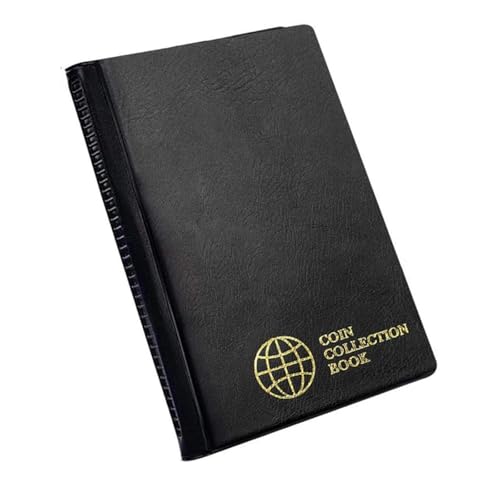Oshhni Münzsammlungsseite, Lagerhülle Organizer, Binder Penny Pocket für Sammler, Quartiere, Münze, Pennies, Stempel, Schwarz Oshhni Münzsammlungsseite, Lagerhülle Organizer, Binder Penny Pocket für Sammler, Quartiere, Münze, Pennies, Stempel, Schwarz von Oshhni