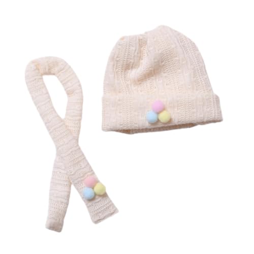 Oshhni Niedliche Figur-Strickmütze mit Schal, Puppen-Kopfbedeckung, weiche DIY-Verkleidung, stilvolle Stoffpuppenmütze, Puppen-Manschettenmütze für 15 cm bis, Ohne Pullover Oshhni Niedliche Figur-Strickmütze mit Schal, Puppen-Kopfbedeckung, weiche DIY-Verkleidung, stilvolle Stoffpuppenmütze, Puppen-Manschettenmütze für 15 cm bis, Ohne Pullover von Oshhni