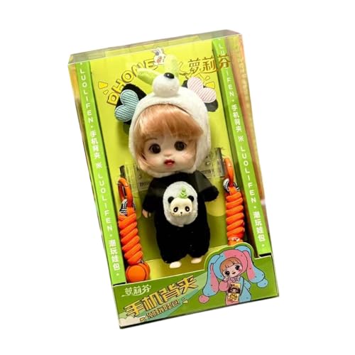 Oshhni Niedliches Puppen-Schlafsack-Puppen-Mobile-Clip-Zubehör, süßes leichtes Mädchen-Geburtstagsgeschenk für Büro, Zuhause, Auto, Schwarzer Panda Oshhni Niedliches Puppen-Schlafsack-Puppen-Mobile-Clip-Zubehör, süßes leichtes Mädchen-Geburtstagsgeschenk für Büro, Zuhause, Auto, Schwarzer Panda von Oshhni