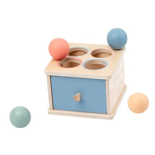 Oshhni Objekt Beständigkeit Box, Holz, Bildung frühes Lernen Farbform Sorter Matching Spielzeug für Kinder Jungen Mädchen Kinder Geschenk, Pitching -Box von Oshhni