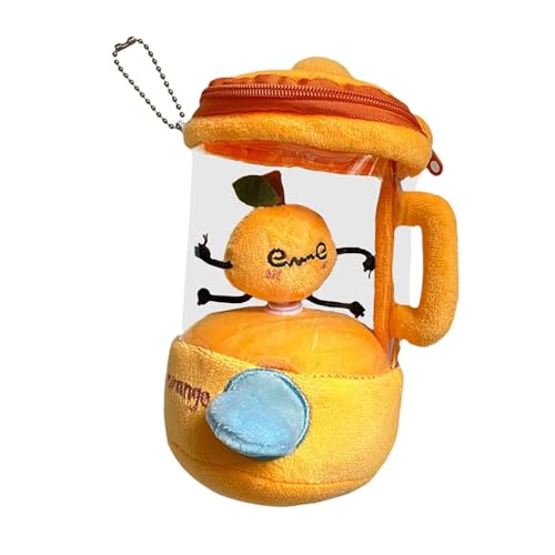Oshhni Obstsaftplüschspielzeug, weiche, Obstpuppe Neuheit, tragbares, Cartoon -Stofftier, für Kinder Jungen Mädchen Kinder, Orange von Oshhni