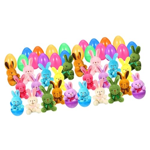 Oshhni Ostereier mit Plüsch Und Hasenspielzeug für Kinder Und Erwachsene , 24 StÜcke Oshhni Ostereier mit Plüsch Und Hasenspielzeug für Kinder Und Erwachsene , 24 StÜcke von Oshhni
