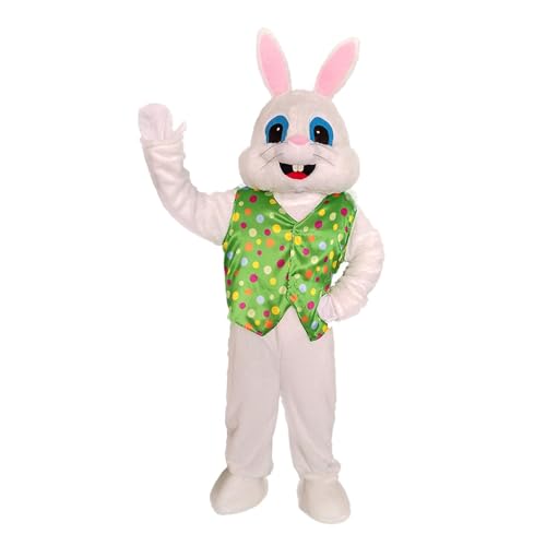 Oshhni Osterhasen-Kostüm, Osterhasen-Kostüm, Ganzkörper-Kaninchen-Puppenkostüm für Erwachsene, Plüschbekleidung, Cosplay-Kostüm für Rollenspiele von Oshhni