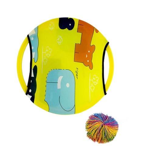 Oshhni Paddle Catching Balls Party liefert tragbare Strandbälle Spiele Eltern -Kinder -Interaktionsspiel für Kinder Erwachsene Familie, Gelb von Oshhni