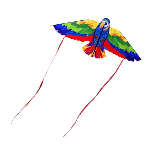 Oshhni Papagei Kite Beach Kite Kinder fliegen Spiel Cartoon Tier Drachen für Outdoor Spiele Aktivitäten, Blau Oshhni Papagei Kite Beach Kite Kinder fliegen Spiel Cartoon Tier Drachen für Outdoor Spiele Aktivitäten, Blau von Oshhni