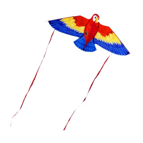 Oshhni Papagei Kite Beach Kite Kinder fliegen Spiel Cartoon Tier Drachen für Outdoor Spiele Aktivitäten, Rot Oshhni Papagei Kite Beach Kite Kinder fliegen Spiel Cartoon Tier Drachen für Outdoor Spiele Aktivitäten, Rot von Oshhni