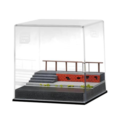 Oshhni Parktreppenmodell im Maßstab 1/64, Miniaturmodell, kreatives Geschenk, Ornamentmodelle, Landschaft für Diorama-Dekoration, Layout-Szene von Oshhni