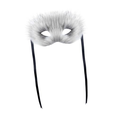 Oshhni Pelzfuchs Gesichtsmaske Cosplay -Maske für Bühnenperformance Osterdress -up Maskerade, Grau Oshhni Pelzfuchs Gesichtsmaske Cosplay -Maske für Bühnenperformance Osterdress -up Maskerade, Grau von Oshhni