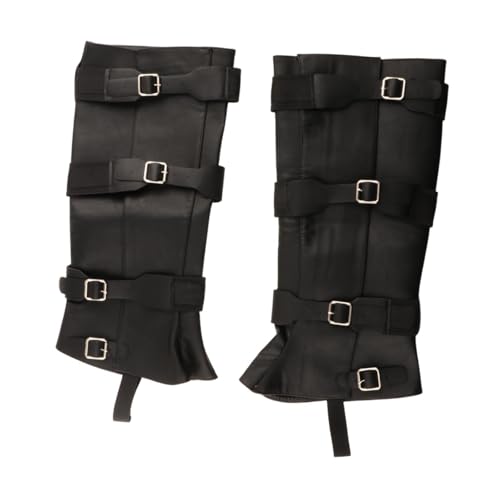 Oshhni Piraten-Stiefelüberzüge, Schuhüberzüge, Geschenk für Männer, Beinüberzüge für Ritter, Kostümzubehör, Schwarz Höhe 42cm Oshhni Piraten-Stiefelüberzüge, Schuhüberzüge, Geschenk für Männer, Beinüberzüge für Ritter, Kostümzubehör, Schwarz Höhe 42cm von Oshhni