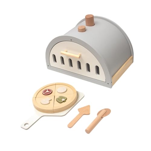 Oshhni Pizzaspielzeug aus Holz, Spielset, Lernspielzeug, Entwicklung, Rollenspiel, Küchenzubehör, kreativ für Kleinkinder, Jungen, Mädchen, Kinder, mit Ofen Oshhni Pizzaspielzeug aus Holz, Spielset, Lernspielzeug, Entwicklung, Rollenspiel, Küchenzubehör, kreativ für Kleinkinder, Jungen, Mädchen, Kinder, mit Ofen von Oshhni