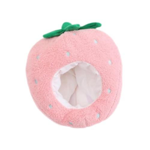 Oshhni Plüsch Kopfbedeckung Soft Selfie Hut Erdbeerhut für Bühnenperformance Halloween Oshhni Plüsch Kopfbedeckung Soft Selfie Hut Erdbeerhut für Bühnenperformance Halloween von Oshhni