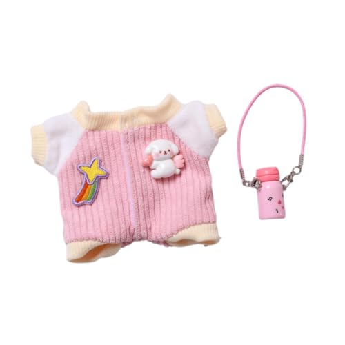 Oshhni Plüsch-Puppenkleidung für 15–17 cm große Puppen, Puppen-Outfit mit Wasserkocher, Foto-Requisiten, Kostüme, DIY-Anziehsachen, weich, stilvoll, Rosa Oshhni Plüsch-Puppenkleidung für 15–17 cm große Puppen, Puppen-Outfit mit Wasserkocher, Foto-Requisiten, Kostüme, DIY-Anziehsachen, weich, stilvoll, Rosa von Oshhni