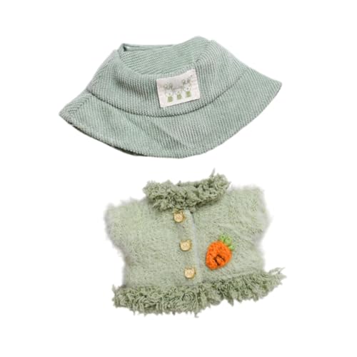 Oshhni Plüsch-Puppenmantel, Machen Sie Ihre eigenen Puppen, offener Vordermantel, Mädchen-Puppenhosen-Outfit für 5,91-Zoll-Puppen, GrÜn Oshhni Plüsch-Puppenmantel, Machen Sie Ihre eigenen Puppen, offener Vordermantel, Mädchen-Puppenhosen-Outfit für 5,91-Zoll-Puppen, GrÜn von Oshhni