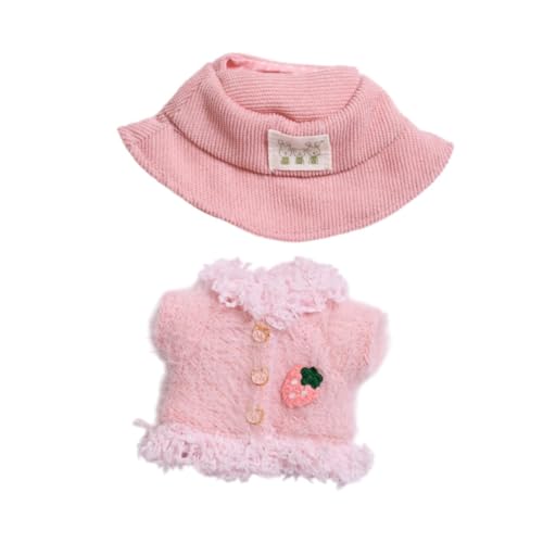 Oshhni Plüsch-Puppenmantel, Machen Sie Ihre eigenen Puppen, offener Vordermantel, Mädchen-Puppenhosen-Outfit für 5,91-Zoll-Puppen, Rosa Oshhni Plüsch-Puppenmantel, Machen Sie Ihre eigenen Puppen, offener Vordermantel, Mädchen-Puppenhosen-Outfit für 5,91-Zoll-Puppen, Rosa von Oshhni