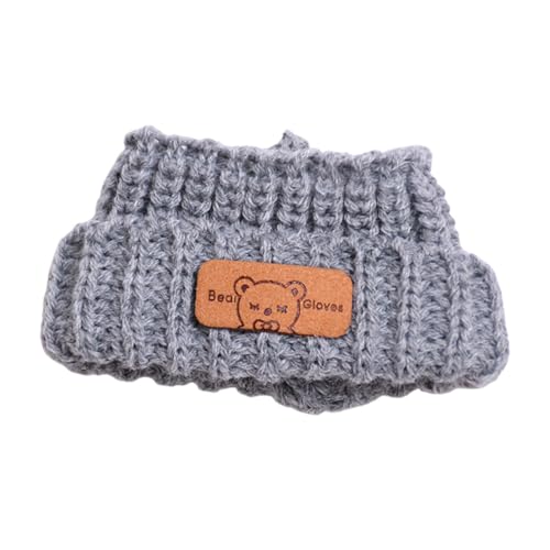 Oshhni Plüsch-Puppenmütze, niedliche Puppenmütze, bequemes DIY-Spielzeug, Cartoon-Rollenspiel-Puppe, Strickmütze, Puppenzubehör, für 17 cm große Puppen, Grau Oshhni Plüsch-Puppenmütze, niedliche Puppenmütze, bequemes DIY-Spielzeug, Cartoon-Rollenspiel-Puppe, Strickmütze, Puppenzubehör, für 17 cm große Puppen, Grau von Oshhni