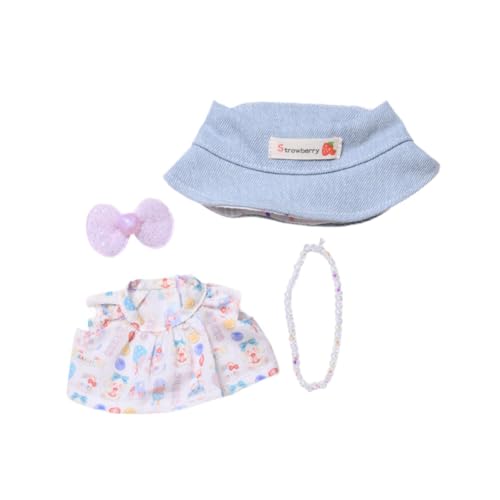 Oshhni Plüschfigur-Sommerkleid. Basteln Sie Ihre eigenen Puppen. Lehrreiches Rollenspiel, DIY, Modekostüme, Anziehkleidung für 17-cm-Puppen, Kirschrock Und Hut Oshhni Plüschfigur-Sommerkleid. Basteln Sie Ihre eigenen Puppen. Lehrreiches Rollenspiel, DIY, Modekostüme, Anziehkleidung für 17-cm-Puppen, Kirschrock Und Hut von Oshhni