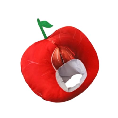 Oshhni Plüschfrucht Kopfbedeckung Weiche Spielzeugkopfabdeckung für den Urlaub, Halloween -Karneval von Oshhni