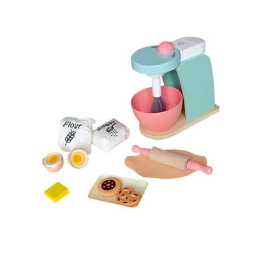 Oshhni Pretend Play Holzmixer-Set, Küchenspielzeug aus Holz, Spiellebensmittel, für Mädchen und Jungen im Vorschulalter Oshhni Pretend Play Holzmixer-Set, Küchenspielzeug aus Holz, Spiellebensmittel, für Mädchen und Jungen im Vorschulalter von Oshhni