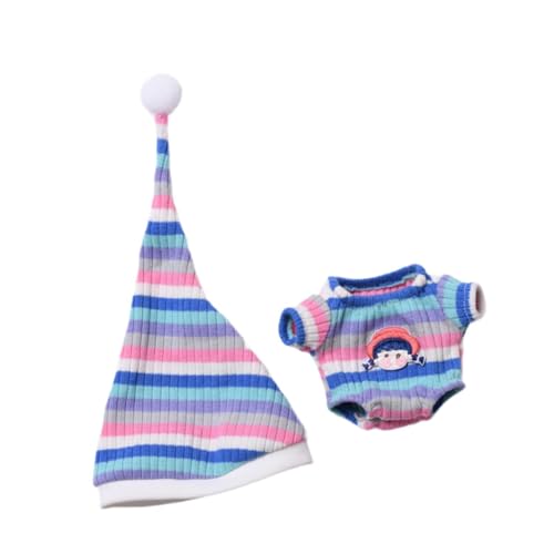 Oshhni Puppen Schlafanzug mit Hut, Nachtmode für 6,69 Zoll Puppe, Fotorequisiten für Mädchen, Blau Oshhni Puppen Schlafanzug mit Hut, Nachtmode für 6,69 Zoll Puppe, Fotorequisiten für Mädchen, Blau von Oshhni