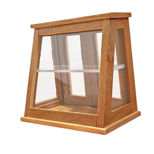 Oshhni Puppenhaus-Bäckerei-Vitrine, Mini-Bäckerei-Koffer, 1:12, Puppenhaus-Möbel aus Holz für Mikro-Landschaftsdekorationszubehör, Hintertür Aus Kirschholz Oshhni Puppenhaus-Bäckerei-Vitrine, Mini-Bäckerei-Koffer, 1:12, Puppenhaus-Möbel aus Holz für Mikro-Landschaftsdekorationszubehör, Hintertür Aus Kirschholz von Oshhni