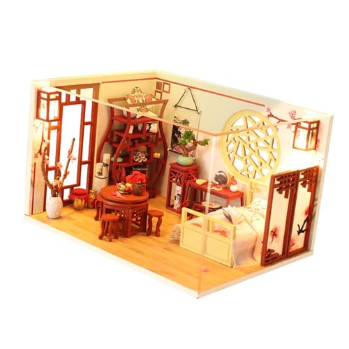 Oshhni Puppenhaus Miniatur DIY Bausätze Zum Zusammenbauen von Spielzeug für Jungen, Teenager, Kinder von Oshhni