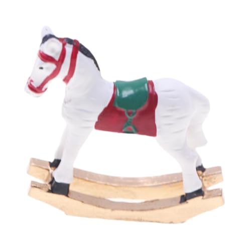 Oshhni Puppenhaus Schaukelpferd Mini Skulptur Weihnachtsdekoration Sammlerstück Accessoire Zubehör Niedliches Hahnenpferd Oshhni Puppenhaus Schaukelpferd Mini Skulptur Weihnachtsdekoration Sammlerstück Accessoire Zubehör Niedliches Hahnenpferd von Oshhni