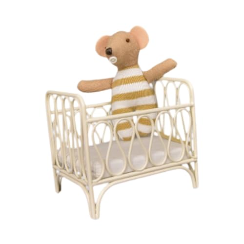 Oshhni Puppenhaus im Maßstab 1:12, Bett, kleine Mäuse, Puppe, Miniaturmöbel, Zimmer, winziges Kinderbett für Lebensszenen-Layout, Mikro-Landschaft, Khaki-Maus-Puppe Oshhni Puppenhaus im Maßstab 1:12, Bett, kleine Mäuse, Puppe, Miniaturmöbel, Zimmer, winziges Kinderbett für Lebensszenen-Layout, Mikro-Landschaft, Khaki-Maus-Puppe von Oshhni