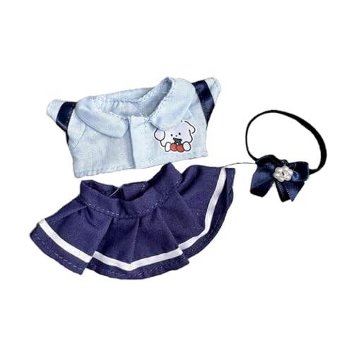 Oshhni Puppenkleidung, Anzug, Puppenkleidung, bequem für Kinder, zum Anfassen, zum Selbermachen, Puppenspielzeug, Fantasie, Anzieh-Puppen-Outfits für 17 cm, Mädchen Oshhni Puppenkleidung, Anzug, Puppenkleidung, bequem für Kinder, zum Anfassen, zum Selbermachen, Puppenspielzeug, Fantasie, Anzieh-Puppen-Outfits für 17 cm, Mädchen von Oshhni