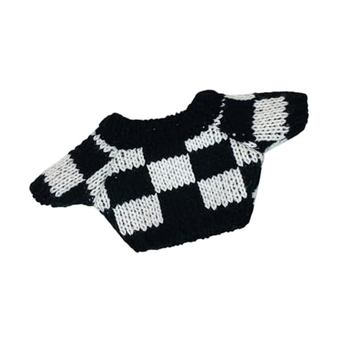 Oshhni Puppenkleidung, Pullover für 20 cm Puppen, komfortable Foto -Requisiten, Kleideroutfits Strickkleidung , Schwarz-Weiss Oshhni Puppenkleidung, Pullover für 20 cm Puppen, komfortable Foto -Requisiten, Kleideroutfits Strickkleidung , Schwarz-Weiss von Oshhni