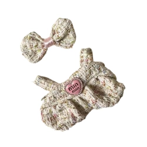 Oshhni Puppenkleidung Kostüme Dekor Machen Sie Ihre Puppen Urlaubs Geburtstag Geschenke Mode mit Bogen Puppenanzügen, Beige von Oshhni
