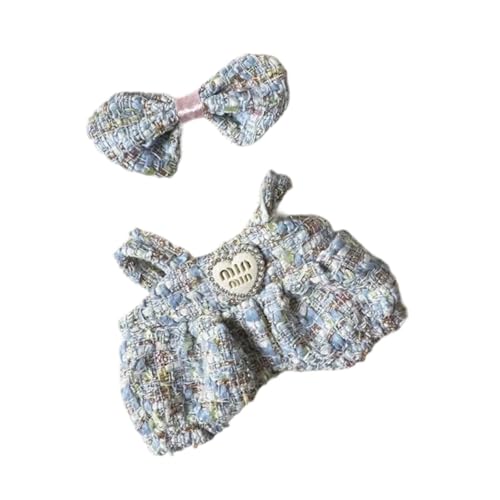 Oshhni Puppenkleidung Kostüme Dekor Machen Sie Ihre Puppen Urlaubs Geburtstag Geschenke Mode mit Bogen Puppenanzügen, Blau von Oshhni