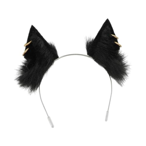 Oshhni Puppenkostüm Accessoire Animal Ohrband Cosplay Requisiten Dekoration Kopfstück Hair Hoop für Halloween Bühnenaufführung Dress Up, Schwarz Oshhni Puppenkostüm Accessoire Animal Ohrband Cosplay Requisiten Dekoration Kopfstück Hair Hoop für Halloween Bühnenaufführung Dress Up, Schwarz von Oshhni