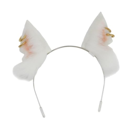 Oshhni Puppenkostüm Accessoire Animal Ohrband Cosplay Requisiten Dekoration Kopfstück Hair Hoop für Halloween Bühnenaufführung Dress Up, Weiß Oshhni Puppenkostüm Accessoire Animal Ohrband Cosplay Requisiten Dekoration Kopfstück Hair Hoop für Halloween Bühnenaufführung Dress Up, Weiß von Oshhni