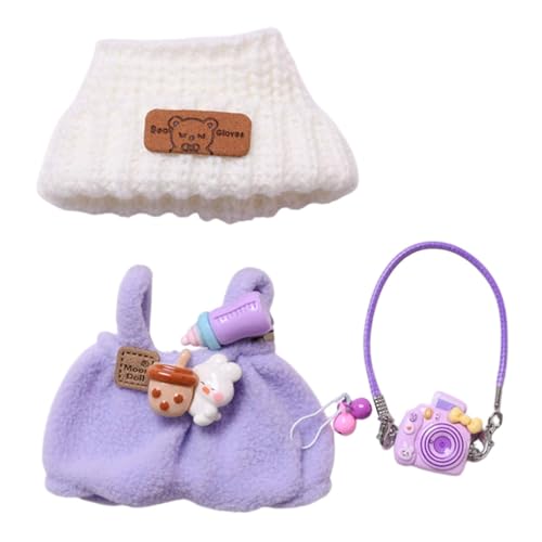 Oshhni Puppenoverall, Puppenoutfits für kleine Mädchen, Flexibilität, praktische Dekoration, pädagogische Puppenhosen, Kostüme für 17-cm-Puppen, Hosen-Hut-Kamera Oshhni Puppenoverall, Puppenoutfits für kleine Mädchen, Flexibilität, praktische Dekoration, pädagogische Puppenhosen, Kostüme für 17-cm-Puppen, Hosen-Hut-Kamera von Oshhni