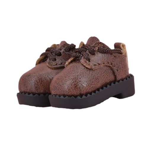 Oshhni Puppenschuhe für 1/12 Puppen Zum Kreativen Spielen, Dunkelbraun Oshhni Puppenschuhe für 1/12 Puppen Zum Kreativen Spielen, Dunkelbraun von Oshhni