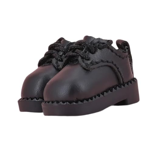 Oshhni Puppenschuhe für 1/12 Puppen Zum Kreativen Spielen, Schwarz Oshhni Puppenschuhe für 1/12 Puppen Zum Kreativen Spielen, Schwarz von Oshhni