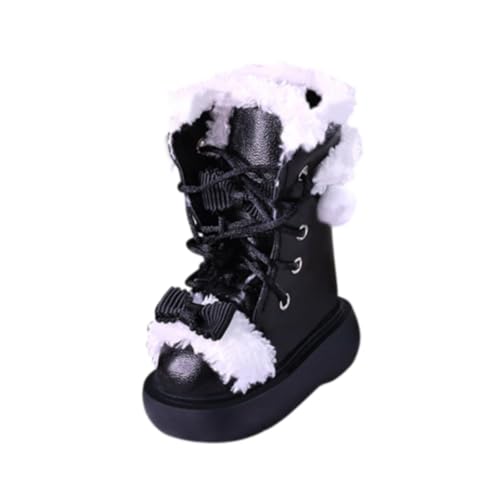 Oshhni Puppenstiefel 1:4 Maßstab, Spielzeugaccessoire, Schuhe für Puppenfiguren, Geschenkidee für Kreative Köpfe, Schwarz Oshhni Puppenstiefel 1:4 Maßstab, Spielzeugaccessoire, Schuhe für Puppenfiguren, Geschenkidee für Kreative Köpfe, Schwarz von Oshhni