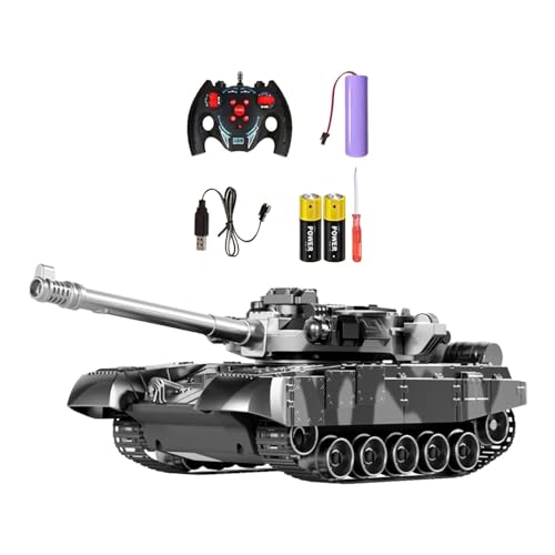 Oshhni RC-, Ferngesteuerter für Kinder, Panzermodell mit realistischem Sound für Kinder, grau von Oshhni